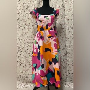 52Seven - Sleeveless Abstract Babydoll Dress (NWT)